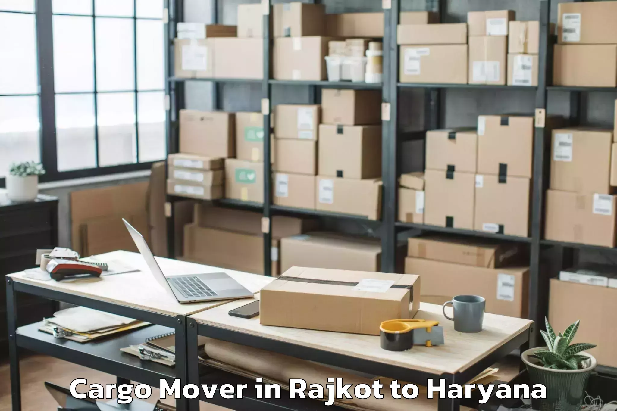 Quality Rajkot to Gharaunda Cargo Mover